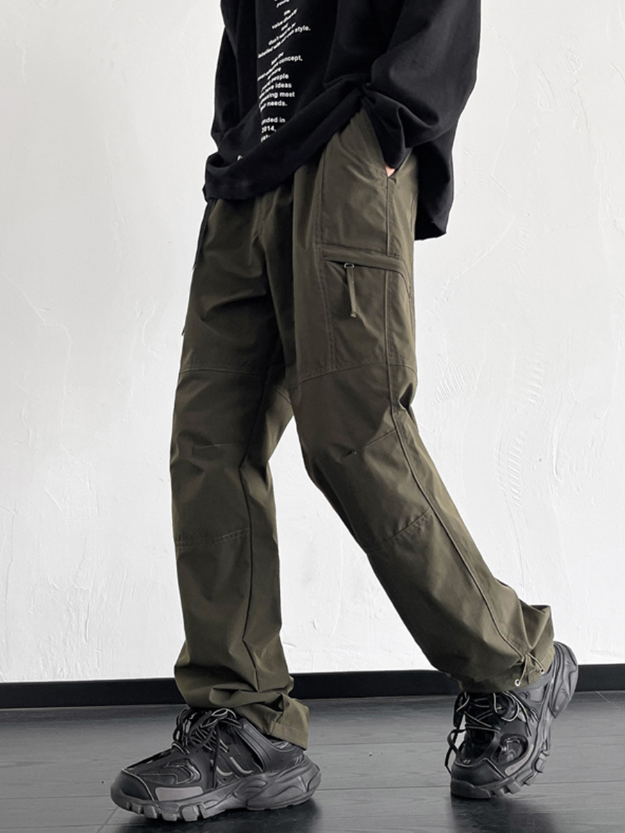 Men's spring and autumn American paratrooper pants trendy brand Ruan Shuai loose straight climbing pants overalls casual trousers