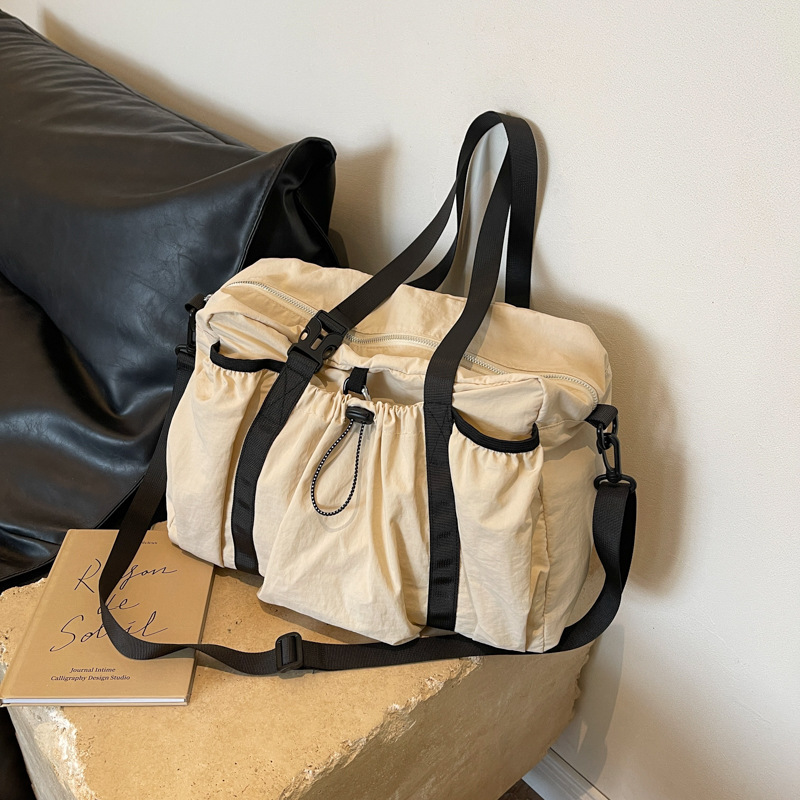 Korean lazy style large-capacity travel bag outdoor leisure sports fitness bag versatile shoulder crossbody bag tote bag