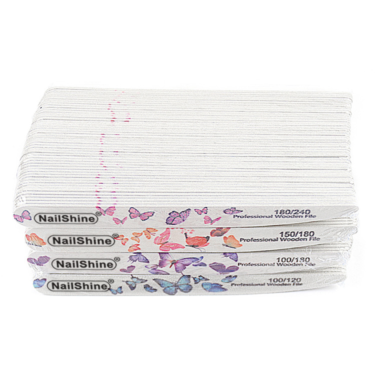 NAIL knife type wood chip color waterproof wear-resistant NAIL file pure white sandpaper file trimming special rubbing thin grinding