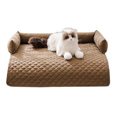 Amazon waterproof pet sofa cushion with pillow factory direct Four Seasons universal cat bed dog bed non-slip pet nest cushion