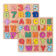 3d three-dimensional puzzle children's letters and numbers building blocks word matching hand grip panel educational toys cross-border hot sale
