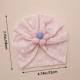Cross-border new children's head jewelry European and American baby breathable mesh gauze hat baby five-petal flower fetal cap manufacturers wholesale