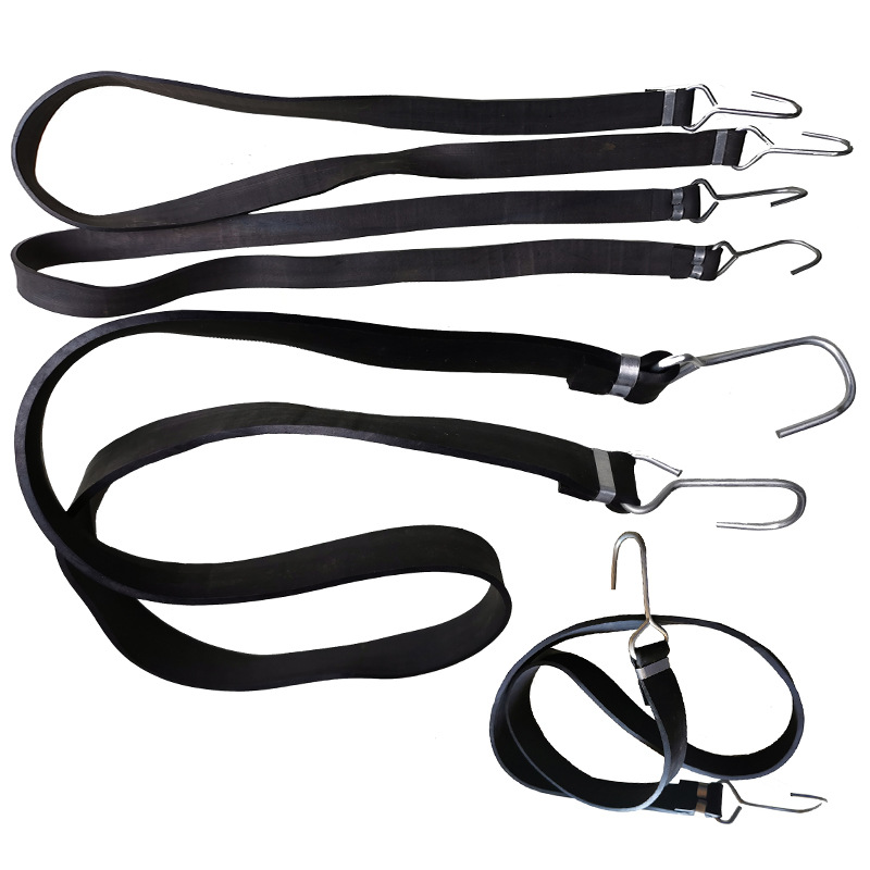 Manufacturers directly supply rubber elastic rope bicycle motorcycle binding belt electric car small trailer high Elastic luggage rope