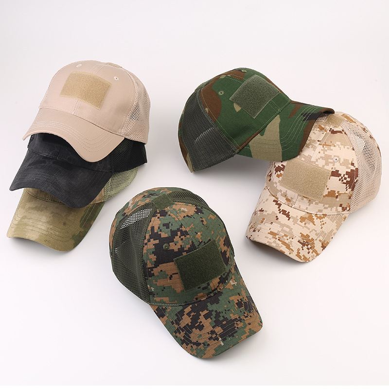 Army fans outdoor tactical cap cap frog suit mesh cap sun hat baseball cap adjustable CP camouflage cap spot