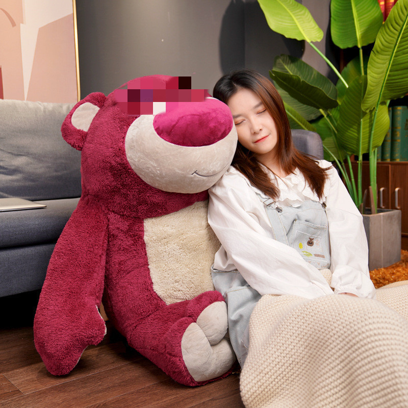Strawberry Bear Doll Plush Toy Strawberry Fragrance Bear Pillow Red Teddy Bear Doll Valentine's Day Doll Machine