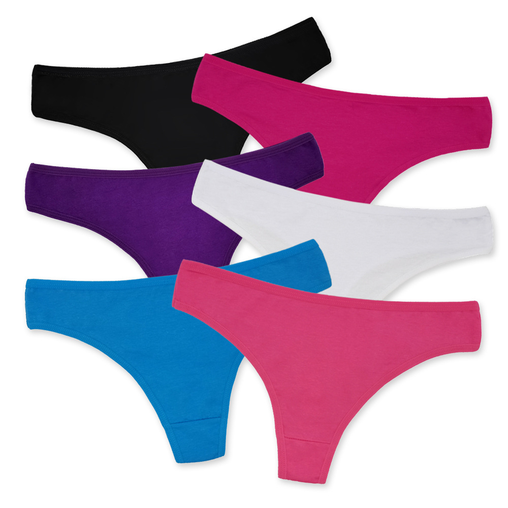 [Yunmengni] Foreign trade women's underwear manufacturers supply Cotton solid color women's thong cross-border Women's T-pants
