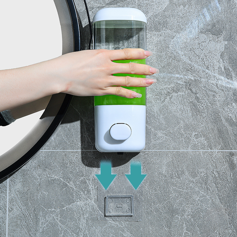 Punch-free Wall-mounted Soap Dispenser Non-marking Fixed Hotel Press Shampoo Bath Cream Soap Dispenser Bathroom