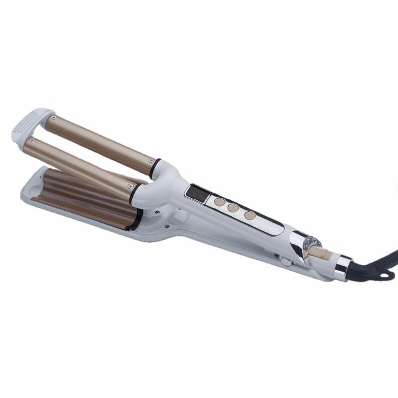 Foreign trade CE certification three tube curling iron egg roll wave temperature LCD display curling iron hairdresser a large number