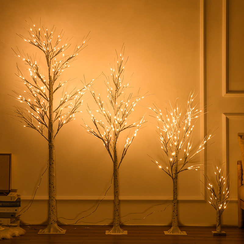 LED tree lights birthday lights room decoration atmosphere modeling Lights Christmas Birch bedroom decoration lights