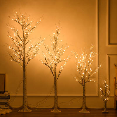 LED tree lights birthday lights room decoration atmosphere modeling Lights Christmas Birch bedroom decoration lights