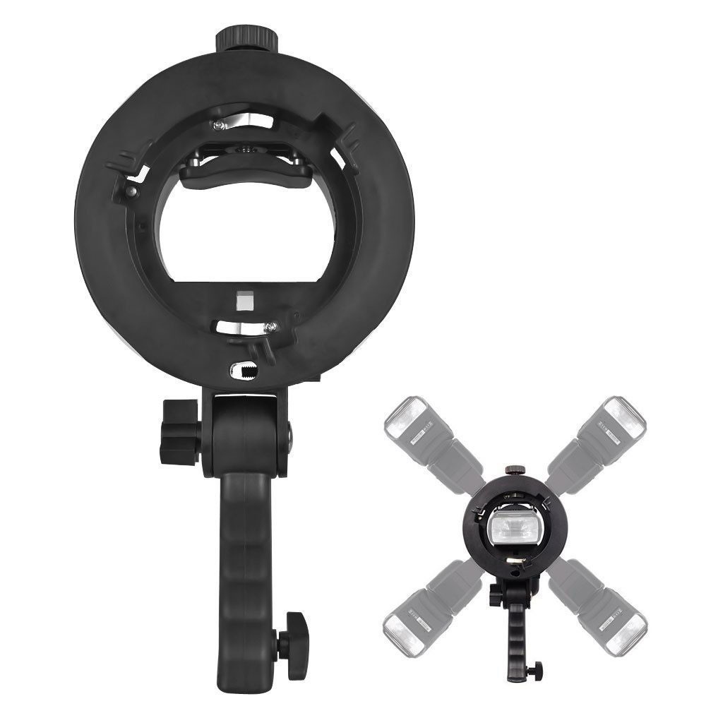 SLR camera double flying swallow top bracket U-shaped single double L Baorong mouth S Chuck bracket flash hot shoe bracket