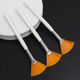White rod yellow hair fan brush (OPP single independent packaging)