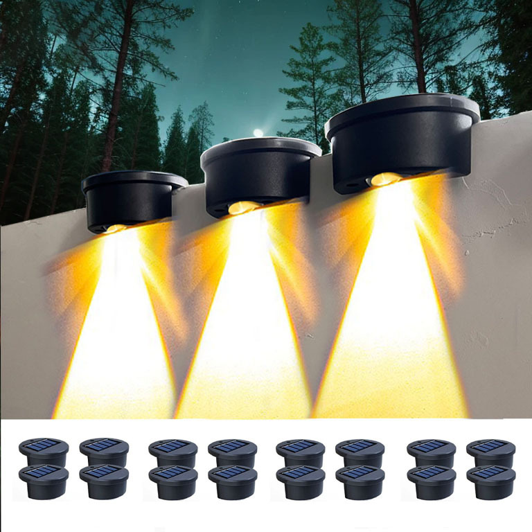 New round step lamp warm light