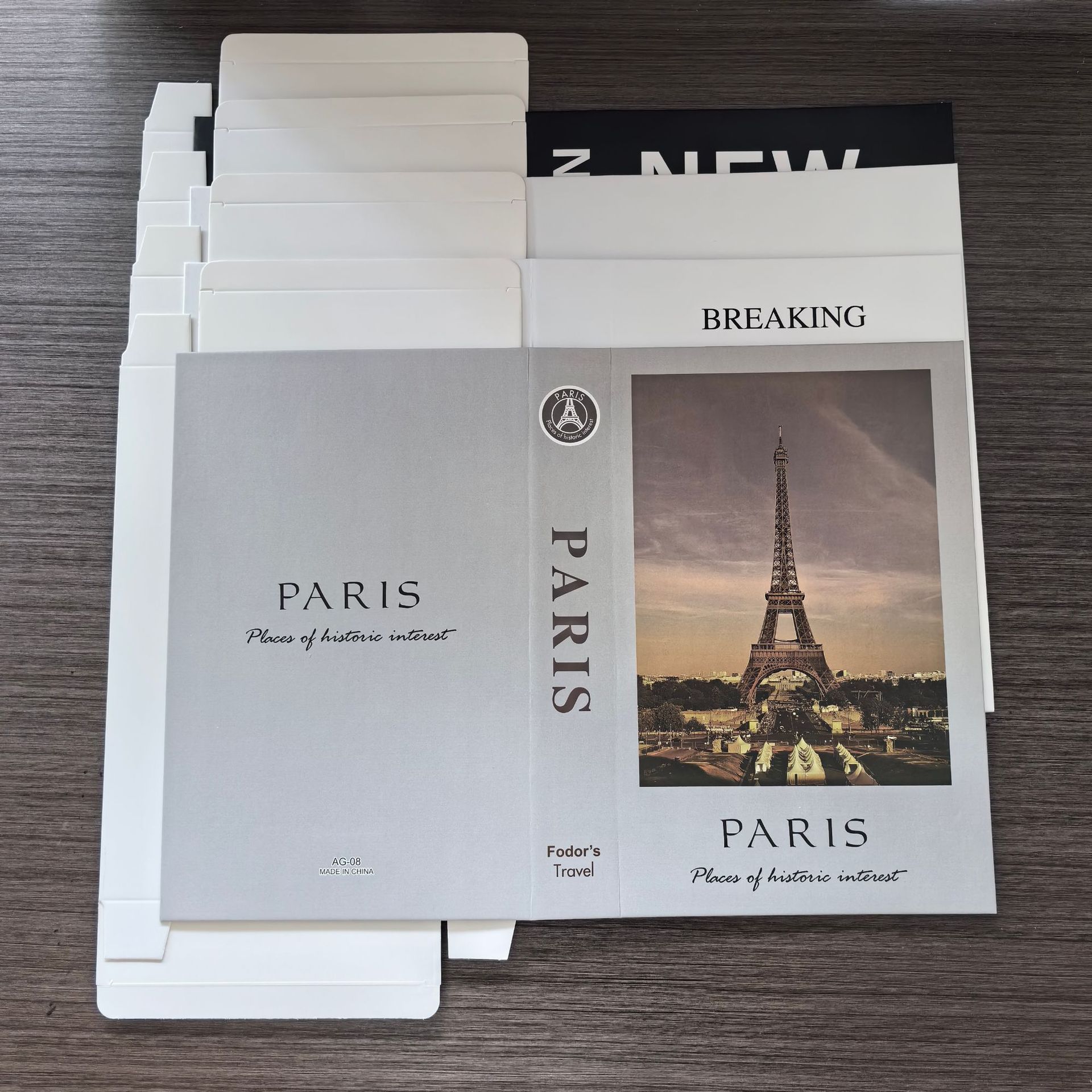 Cross-border folding fake book decoration book simulation book creative modern simple English props book mold ins wind wholesale