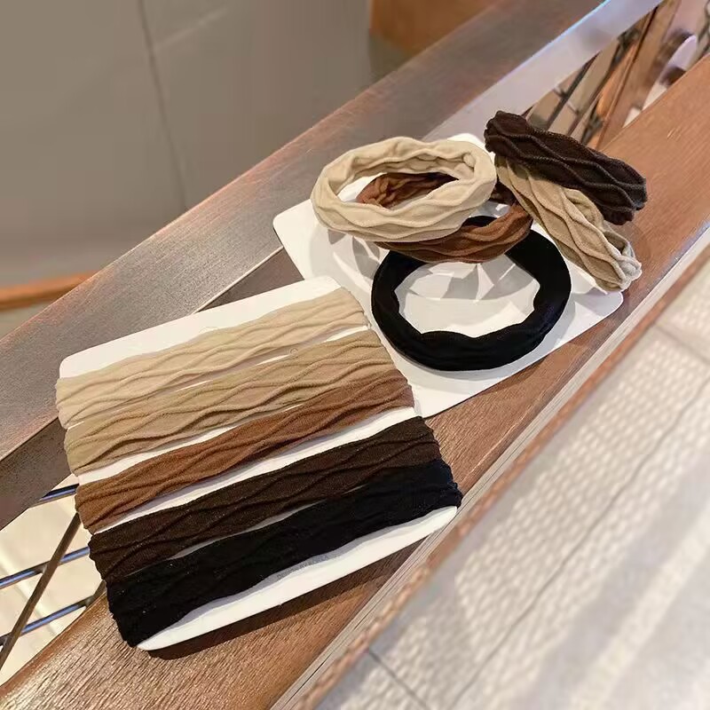 Hair band hair rope high elastic rubber band female hair tie adult seamless thick thick simple headdress hair rope New