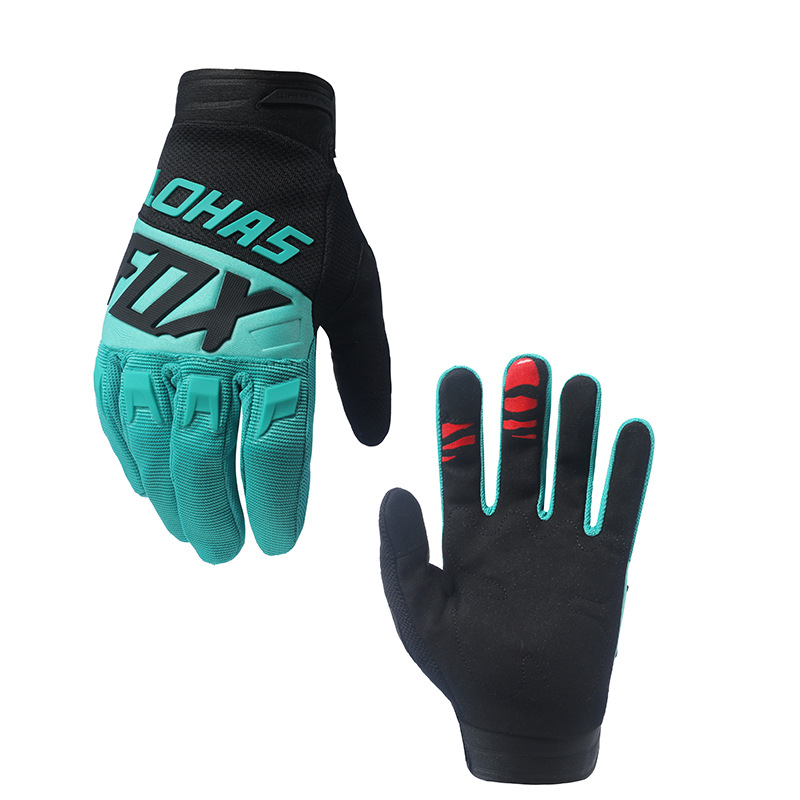 Mănuși antiderapante LOHASFOX cu ecran tactil cu 16 culori pentru sporturi în aer liber, motocross, cu degete lungi, rezistente la uzură_voghion.com
