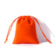 Short plush orange; 7cm * 9cm