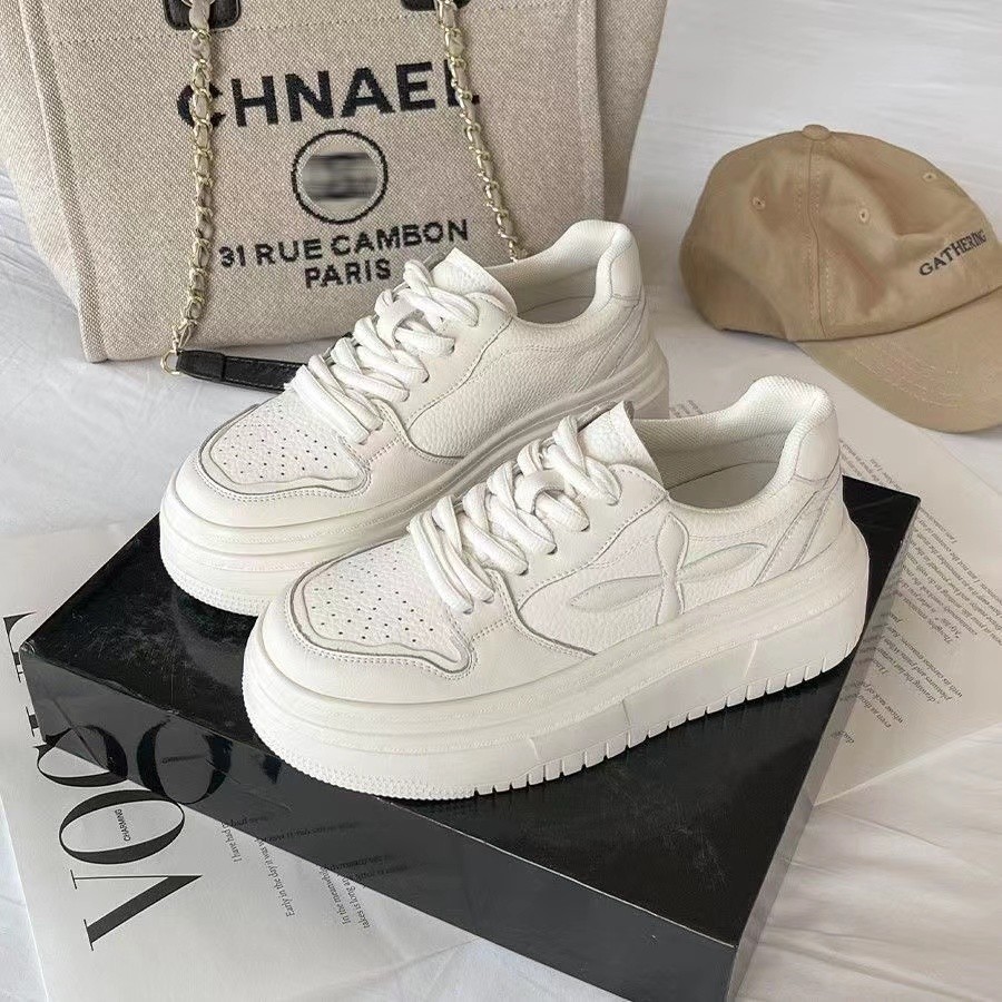 National Trendy Thick-soled White Shoes Children's 2023 Summer New Korean-style ins Trendy All-match Casual Student Skate Shoes