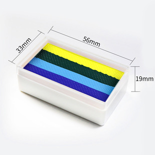 Cross-Border Hot Selling Rainbow Strip Paint Pigment Water-Based Face Paint Body Paint Pigment Kidsren's Face Paint Stage Makeup