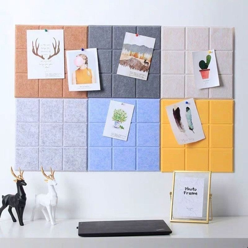 Factory wholesale felt board Jiugongge kindergarten background felt Display message board wool felt photo wall