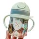 2021 straw children's water Cup infant handle drinking cup with gravity ball PC material plastic water Cup