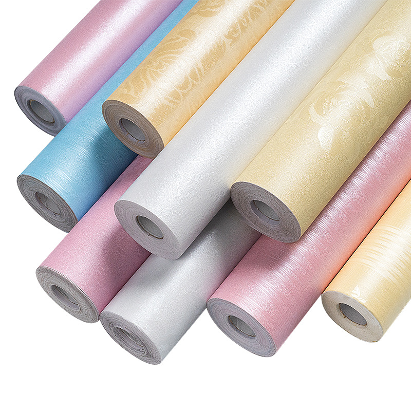 Self-adhesive wallpaper wholesale PVC thickened waterproof moisture-proof bedroom living room background wall wall stickers wallpaper cross-border exclusive