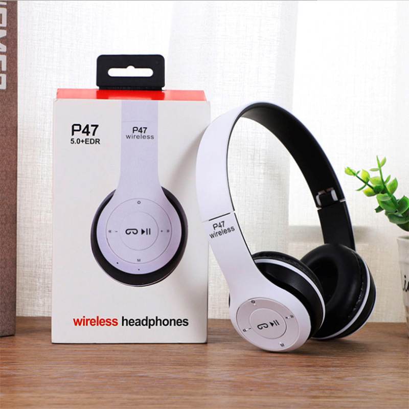 Headset P47 Bluetooth Headset P9 p47M Foldable Subwoofer Foreign Trade Gift Wireless Sports Bluetooth Headset