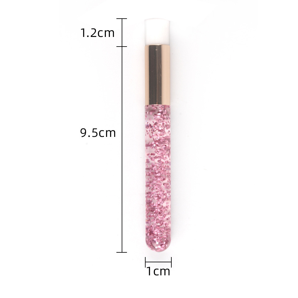 Cross-border new sequined mousse brush single nose wash brush powder head cleansing brush pore cleaning brush blackhead brush