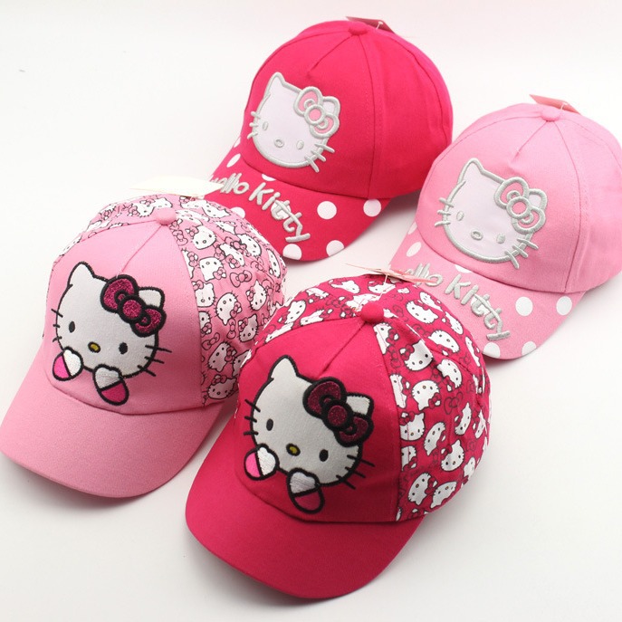F259 Spring and Summer New Sunshade Cap Cartoon Korean Style Children Baseball Cap Girl Sun Hat Foreign Trade