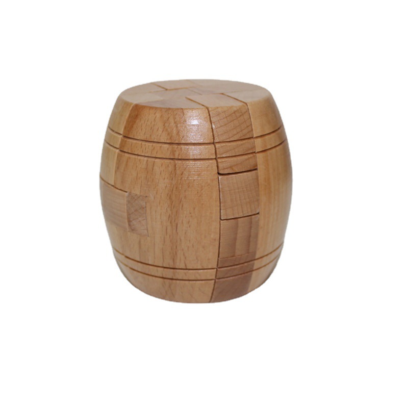 Beech Kongming Lock Six Classical Educational Toys Interesting Solution Luban Lock Gift Treasure 12 Sisters Carved logo