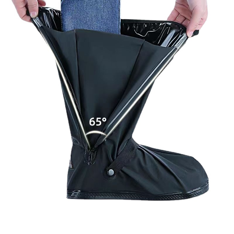 Rainproof Shoe Cover Waterproof Rainy Day Non-slip Thickened Wear-resistant Outdoor Sand-proof High-tube Riding Men's and Women's Snow-proof Rain-proof Boots Cover
