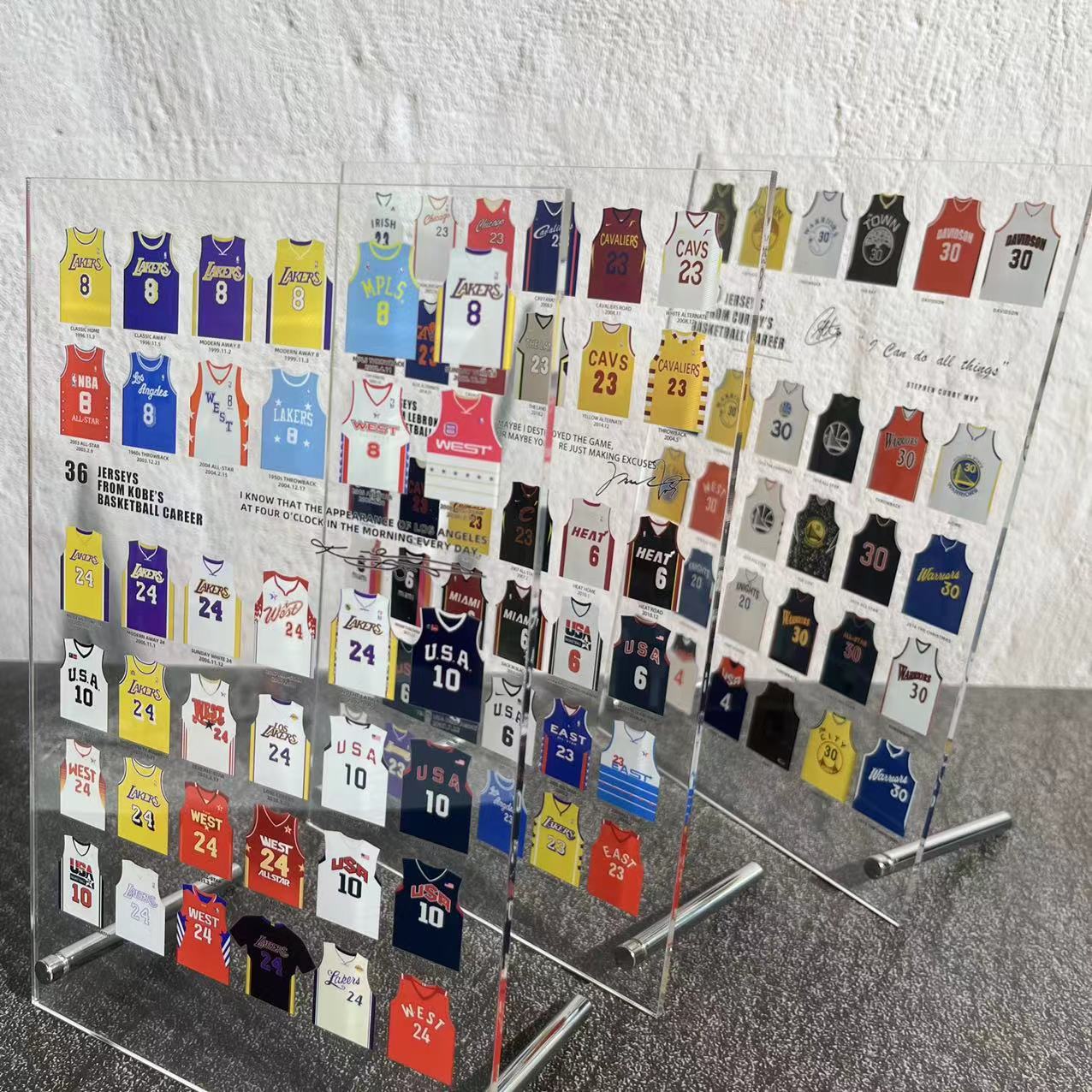 Kobe James Curry Career Jersey Sneakers Souvenir Photo Frame Picture Album Poster Ornaments Basketball Handset