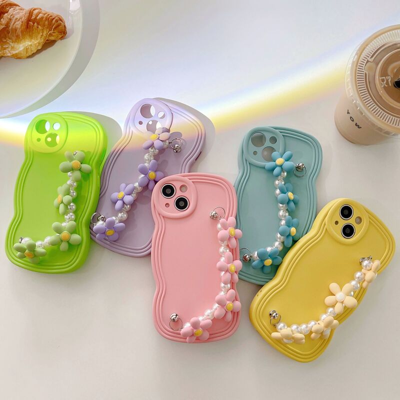 Ins風花手チェーンはiphone14/13 promaxリンゴ12携帯ケース11小衆xs/xrを適用する|undefined