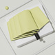 [Manual opening and closing] 8-bone gold handle-matcha green