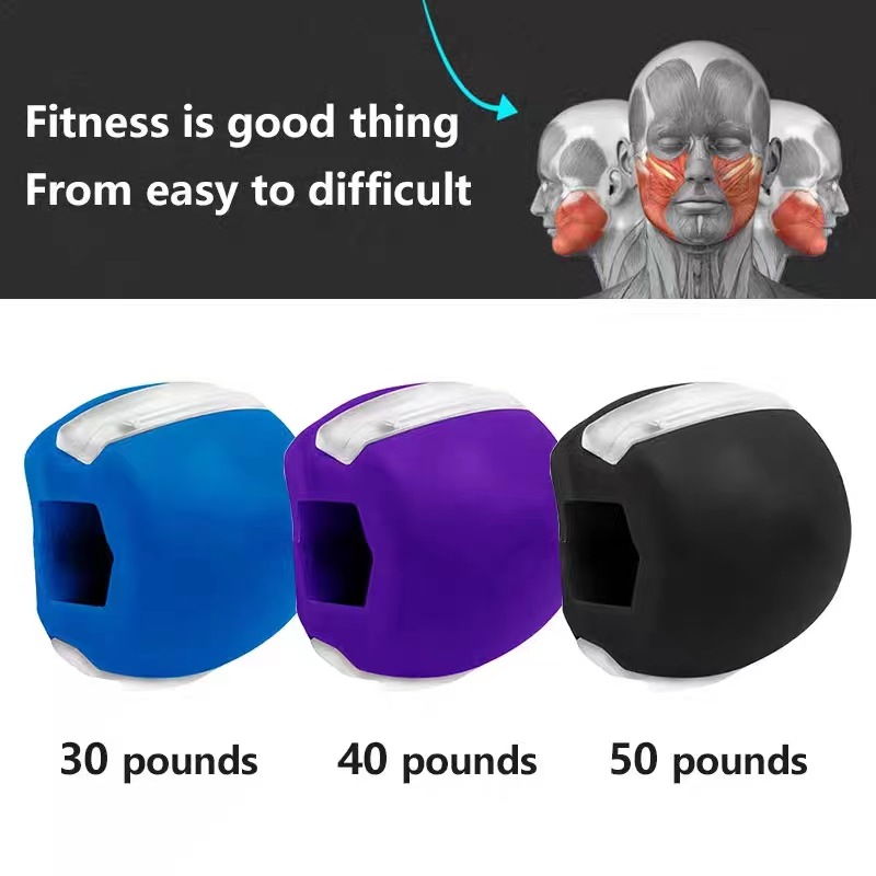 Mouth and face exercise trainer small V-face mandibular thin masseter correction mandibular masticator facial muscle fitness ball