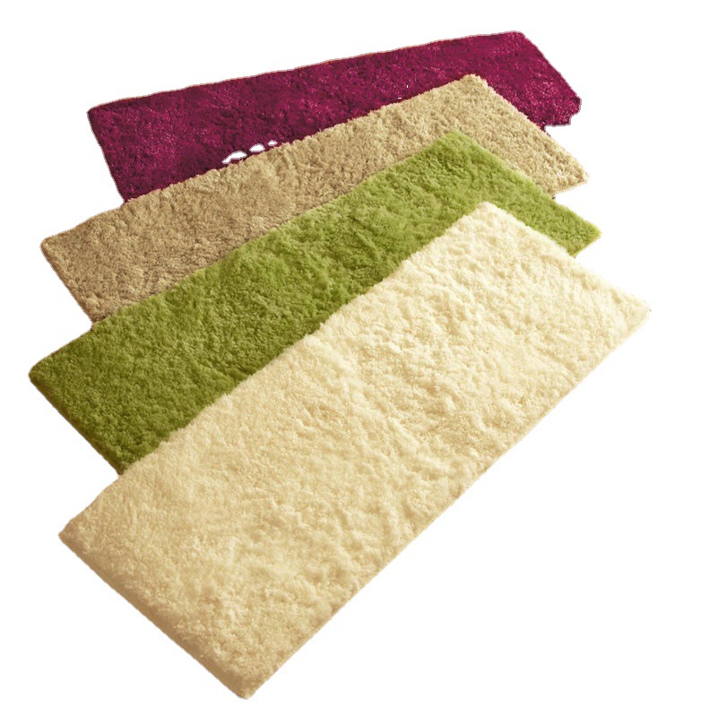 Plush Entry Kitchen Bathroom Door Non-slip Mat Door Mat Long Bedroom Carpet Bedside Blanket Foot Mat
