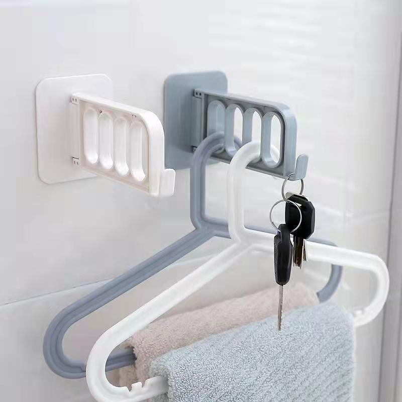Hanger Storage Artifact Foldable Four-hole Hanger Multifunctional Hanger Shake Tone Same Four-hole Hanger Storage Hanger