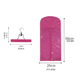 Rose red bag (including rose red clip); no independent packaging; non-woven fabric