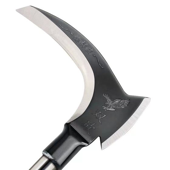 Sickle long handle mower multi-function mountain fishing outdoor agricultural tools harvesting chopping wood knife hardware tools
