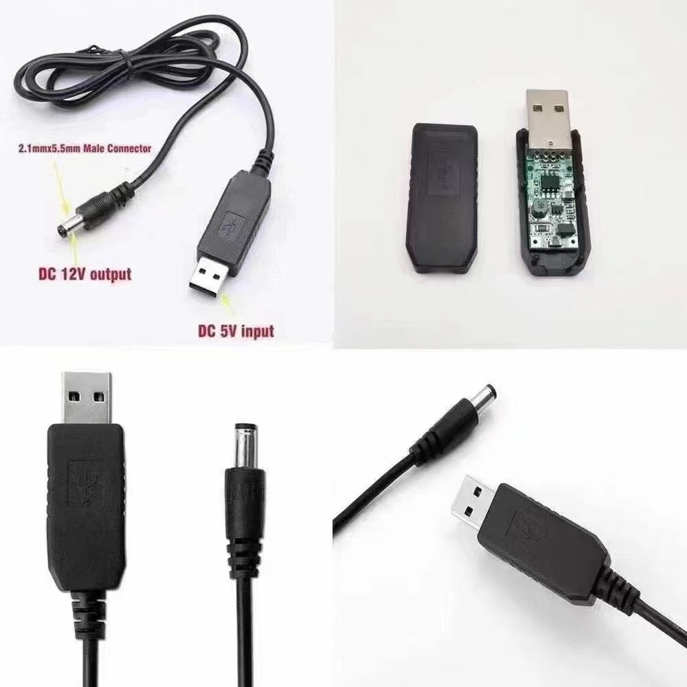USB power boost line 5V to DC9 V/12V boost converter line with 8DC head multi-function transfer line