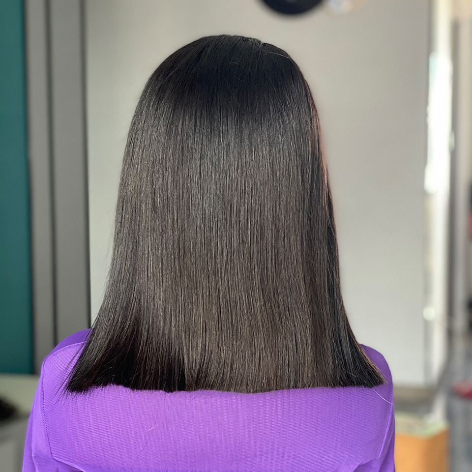 200 Density Bob Human Hair Wigs front lace real wig Xuchang full head cover_voghion.com