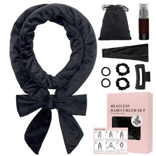 New cross-border Amazon lazy non-hot hair curler hair band hair curler hair big wave sleep gift box suit