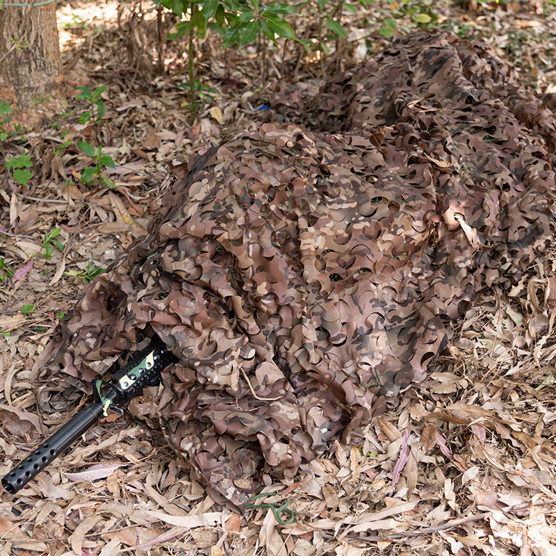 Anti-Satellite anti-aerial photography camouflage net outdoor kindergarten camouflage sunshade net sun protection Mountain cover double-layer anti-counterfeiting net
