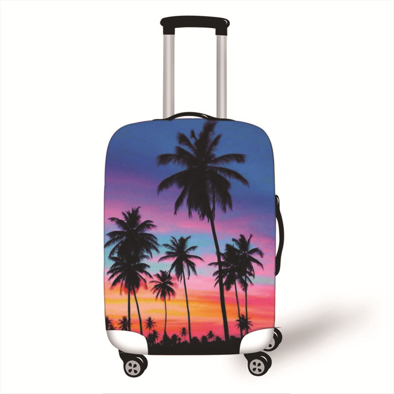 2022 new elastic case luggage protective cover holiday style luggage case trolley case protective cover dustproof thick