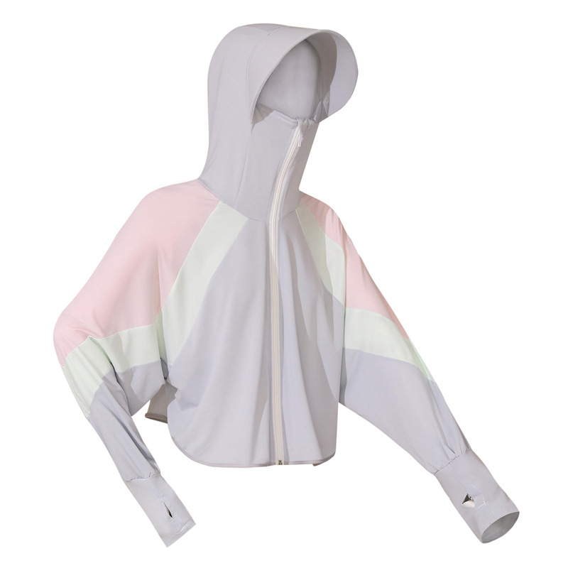 2024 New Women's Sunscreen Clothing Summer Thin Coat UV-resistant Breathable Sunscreen Clothing Blouse Ice Silk Cycling Cardigan