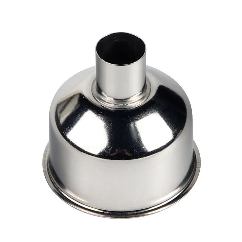 Kitchen 304 Stainless Steel Funnel Splitting Bottling Oil Funnel Wine Funnel Large and Small Caliber Portable Tapered Oil Pot Funnel