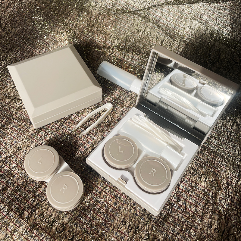 New fashion simple glasses box contact lens couple box contact lens care box storage box MT6550 glasses box wholesale