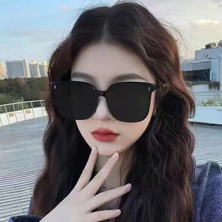 GM Sunglasses Women's Large-Frame Sunglasses Men's Driving Trendy ins Anti-UV Internet Celebrity Same Style Glasses All-Match Sunshade