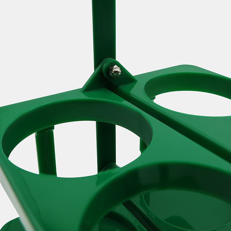 Foldable plastic beer basket four-compartment beer portable outdoor portable basket LOGO beer rack wine basket