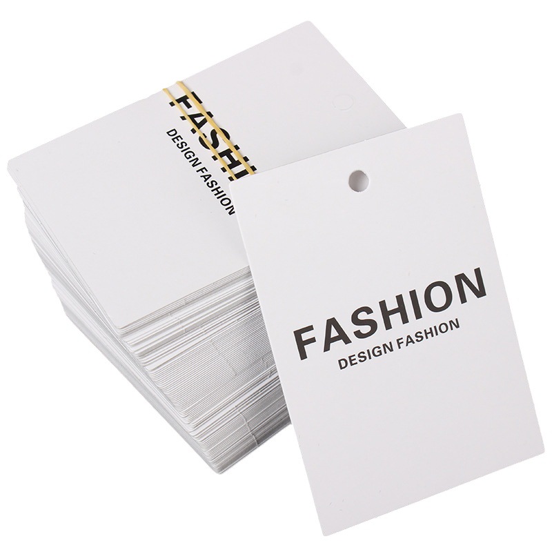 300g coated paper clothing tag customized FASHION label clothes tag jewelry tag card tag card